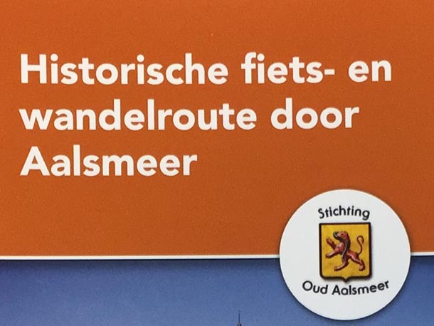 Stichting Oud Aalsmeer - Historische Fiets- en wandelroute met QR-codes