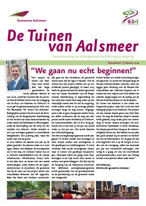 Gemeente Aalsmeer - Nieuwsbrief De Tuinen van Aalsmeer
