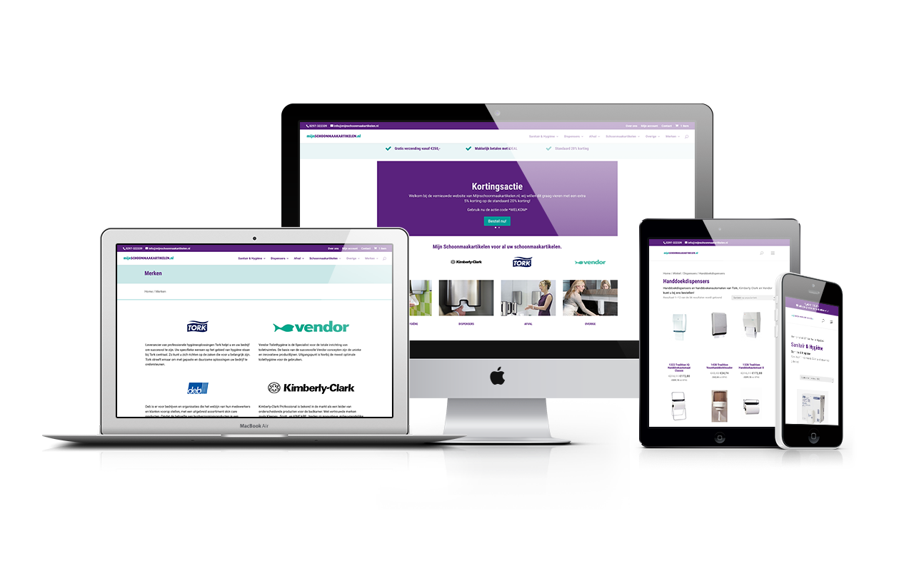 MijnSchoonmaakartikelen.nl - Webhop - Webdesign - Ecommerce - WordPress CMS